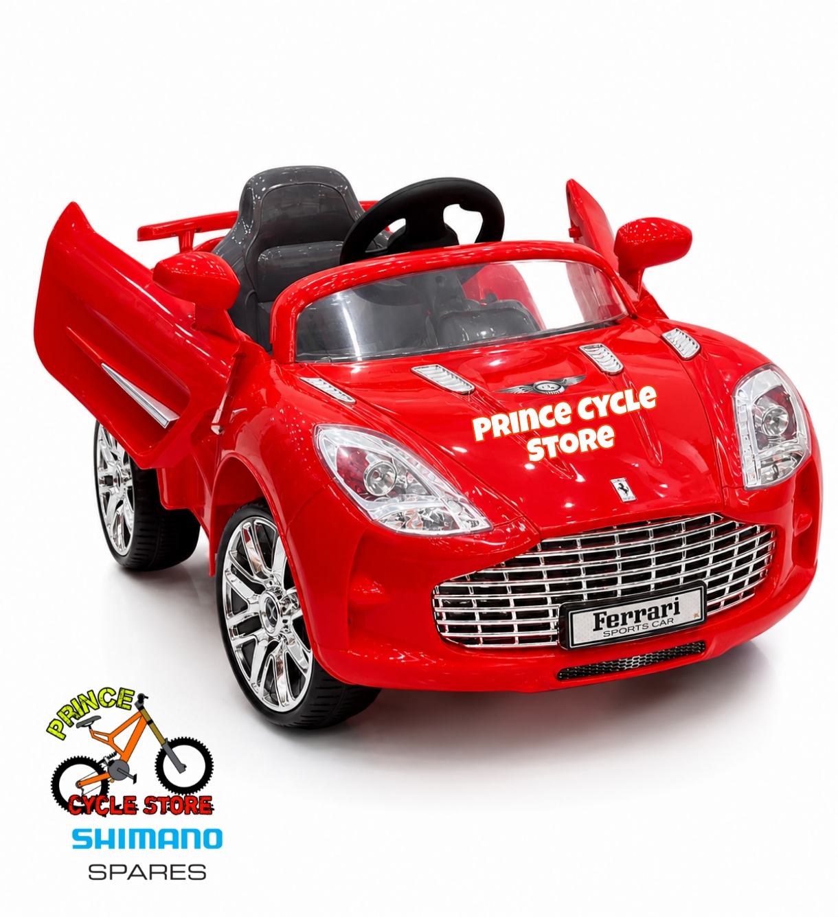 Remote Control Rechargebale  Ferrari Sports Car Yellow & Red For Baby