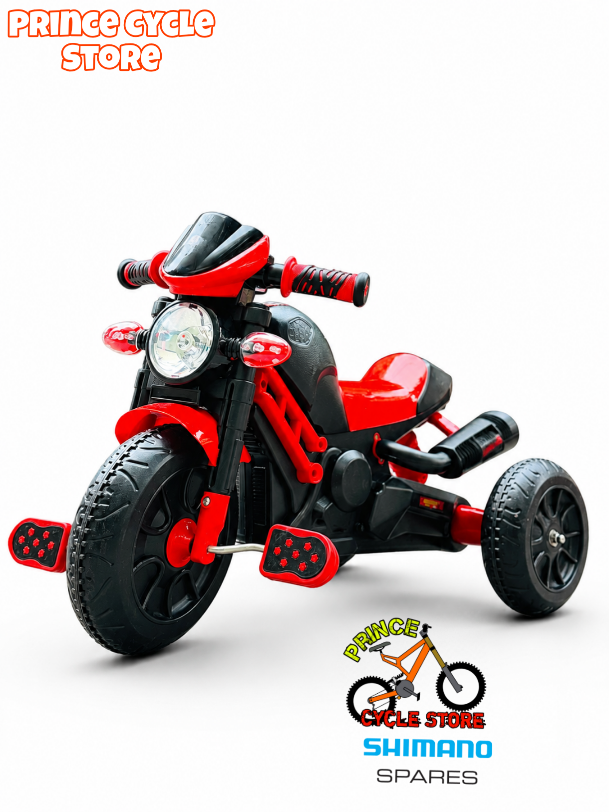 RED Commanddo Paddle Bike - Premium Tricycle For Baby & Kids With Music & Light