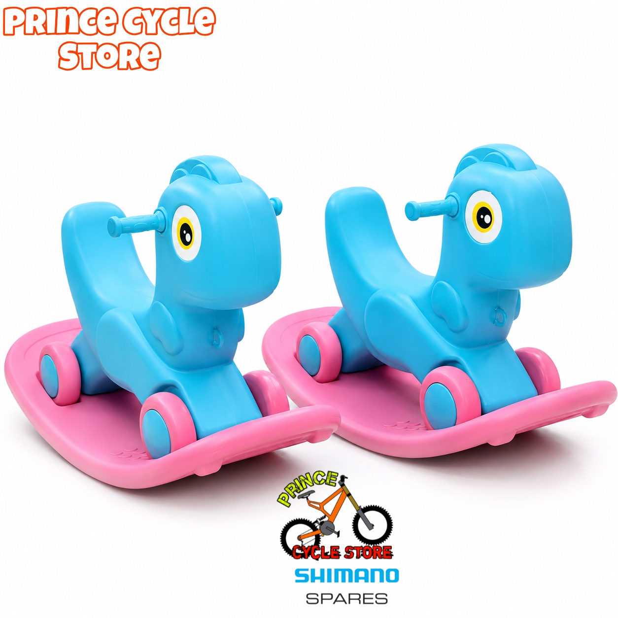 Dragon Rocker Rider-2 in 1 Pink Baby Kids Tricycle