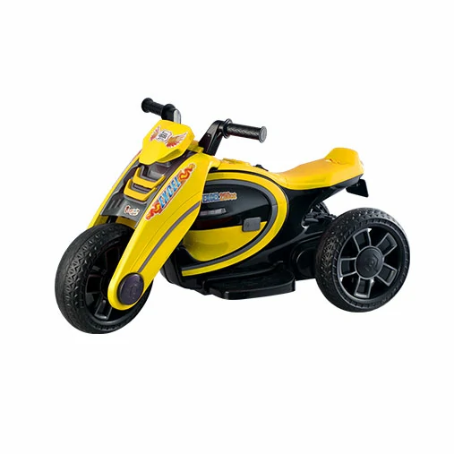 Captain Excel Electric Bike For Baby with Foot Pickup & Bluetooth Music Control Red & Yellow